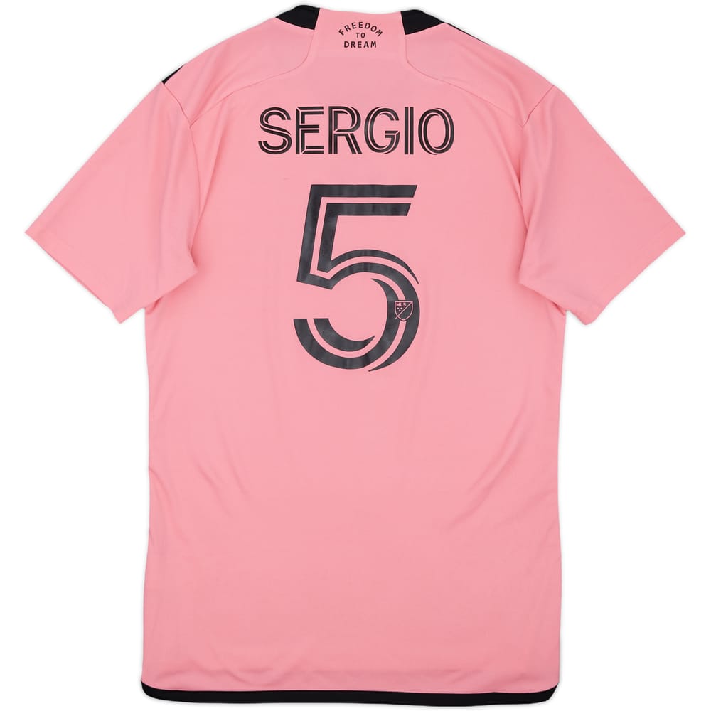 2024-25 Inter Miami Home Shirt Sergio #5 - 9/10 - (S)