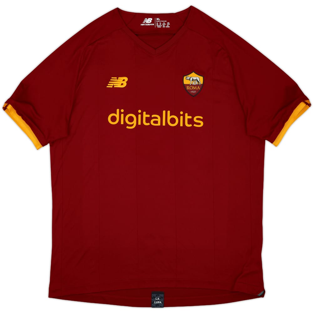 2021-22 Roma Home Shirt - 10/10 - (XL)