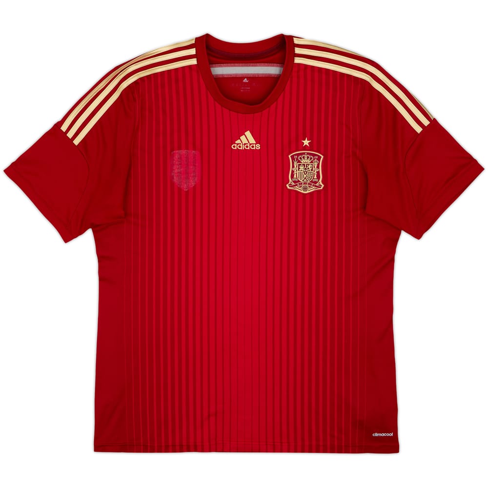 2013-15 Spain Home Shirt - 4/10 - (XL)