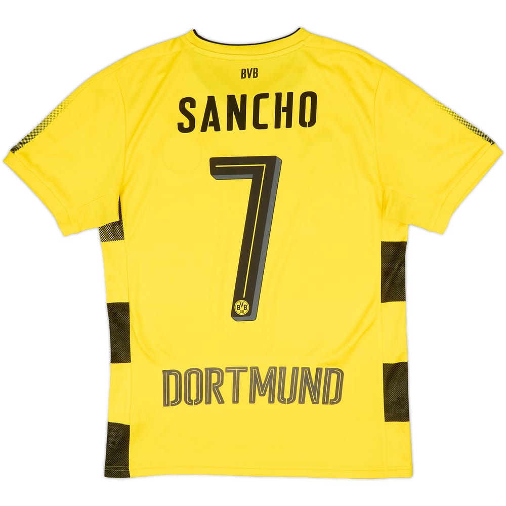 2017-18 Borussia Dortmund Home Shirt Sancho #7 - 7/10 - (S)