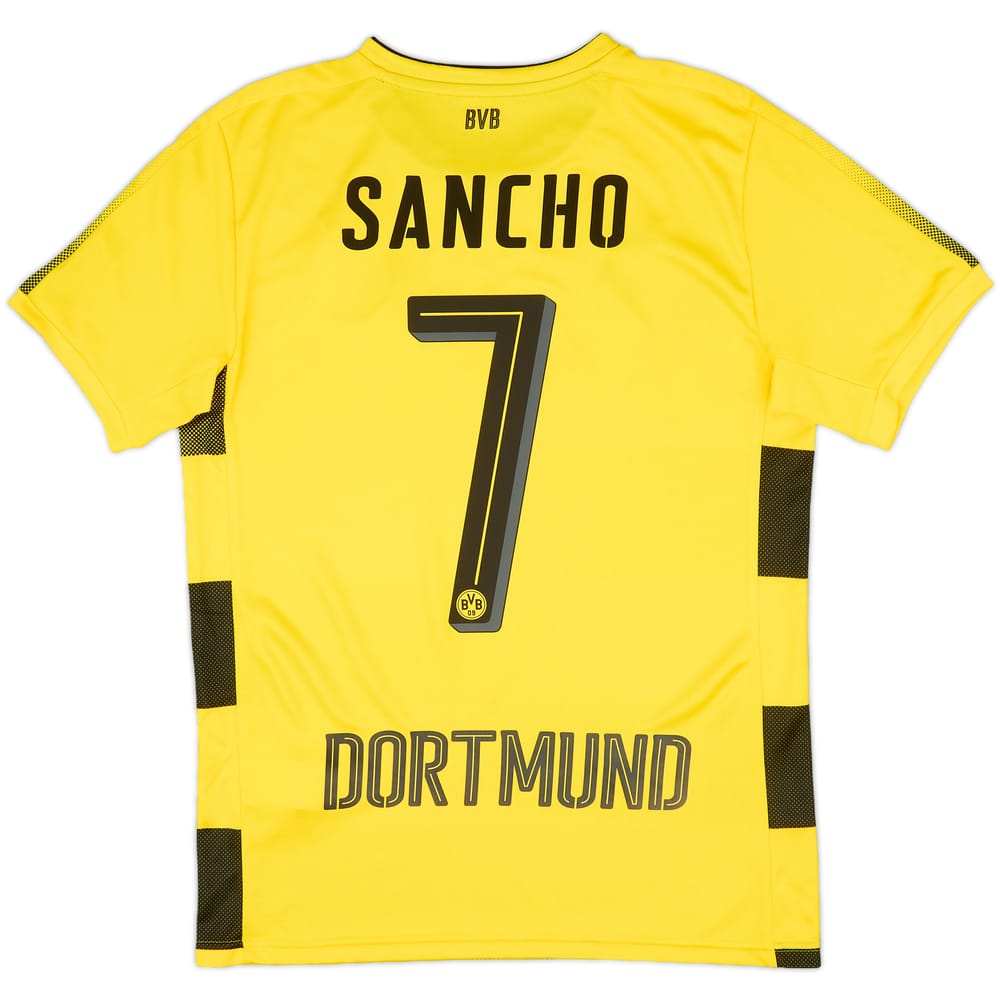 2017-18 Borussia Dortmund Home Shirt Sancho #7 - 9/10 - (S)