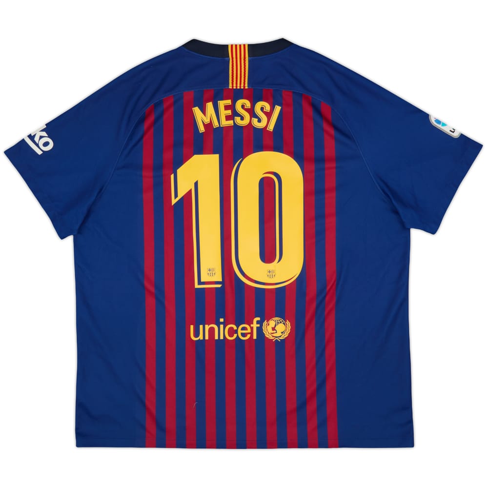 2018-19 Barcelona Home Shirt Messi #10 - 8/10 - (XXL)