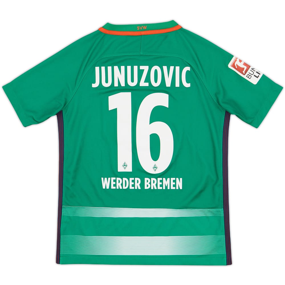 2016-17 Werder Bremen Home Shirt Junuzovic #16 - 9/10 - (M.Boys)