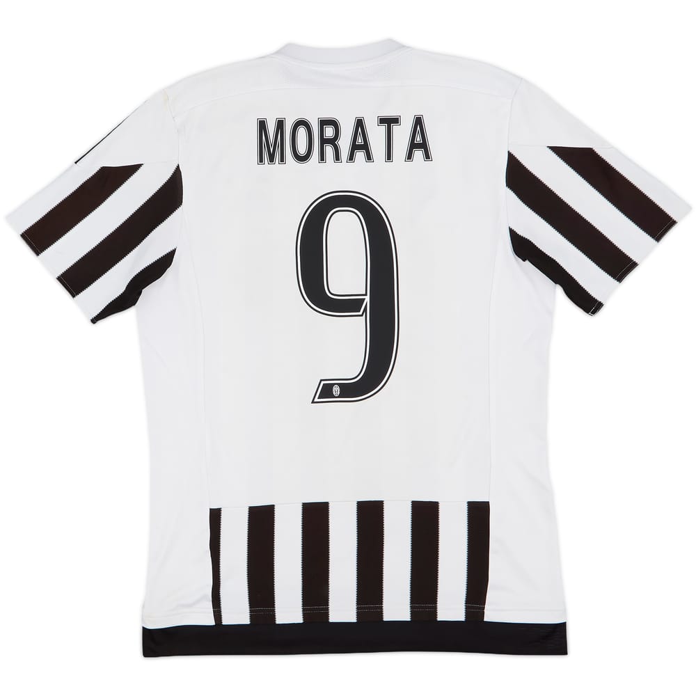 2015-16 Juventus Home Shirt Morata #9 - 8/10 - (M)