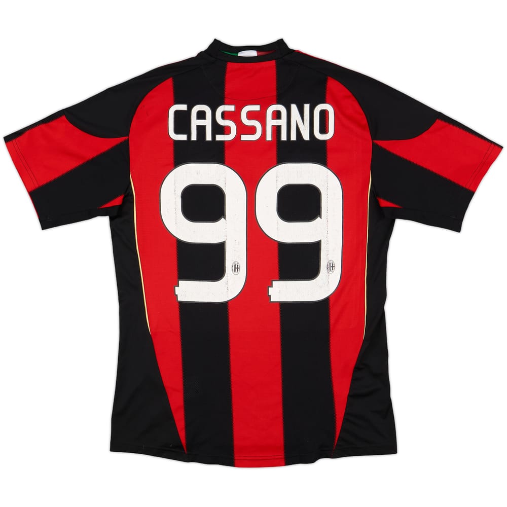 2010-11 AC Milan Home Shirt Cassano #99 - 7/10 - (S)