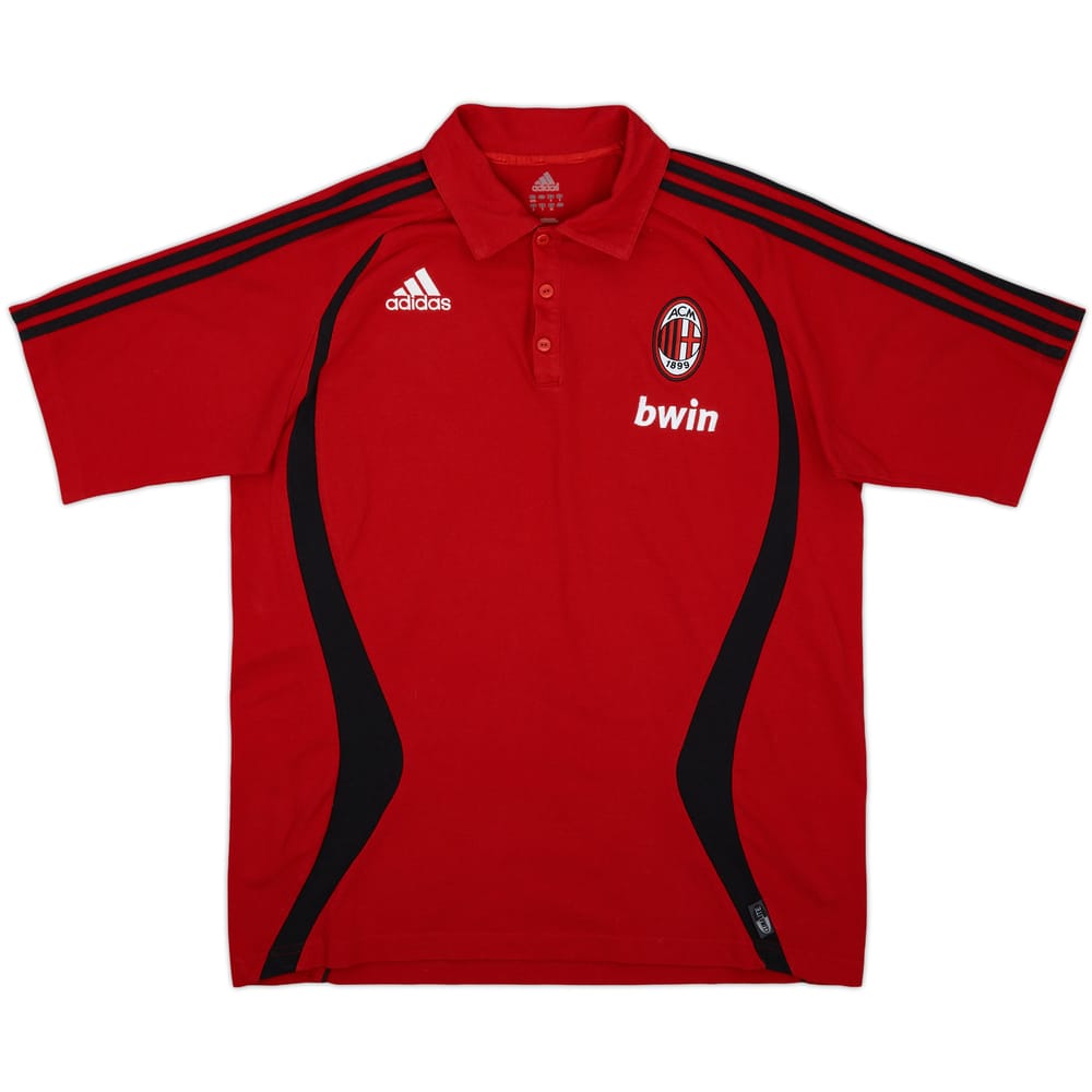 2006-07 AC Milan adidas Polo Shirt - 8/10 - (L)