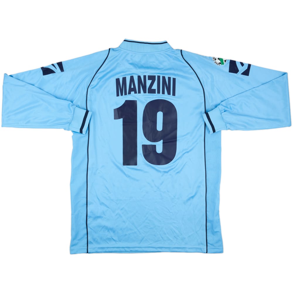 2003-04 Albinoleffe Match Issue Home L/S Shirt Manzini #19