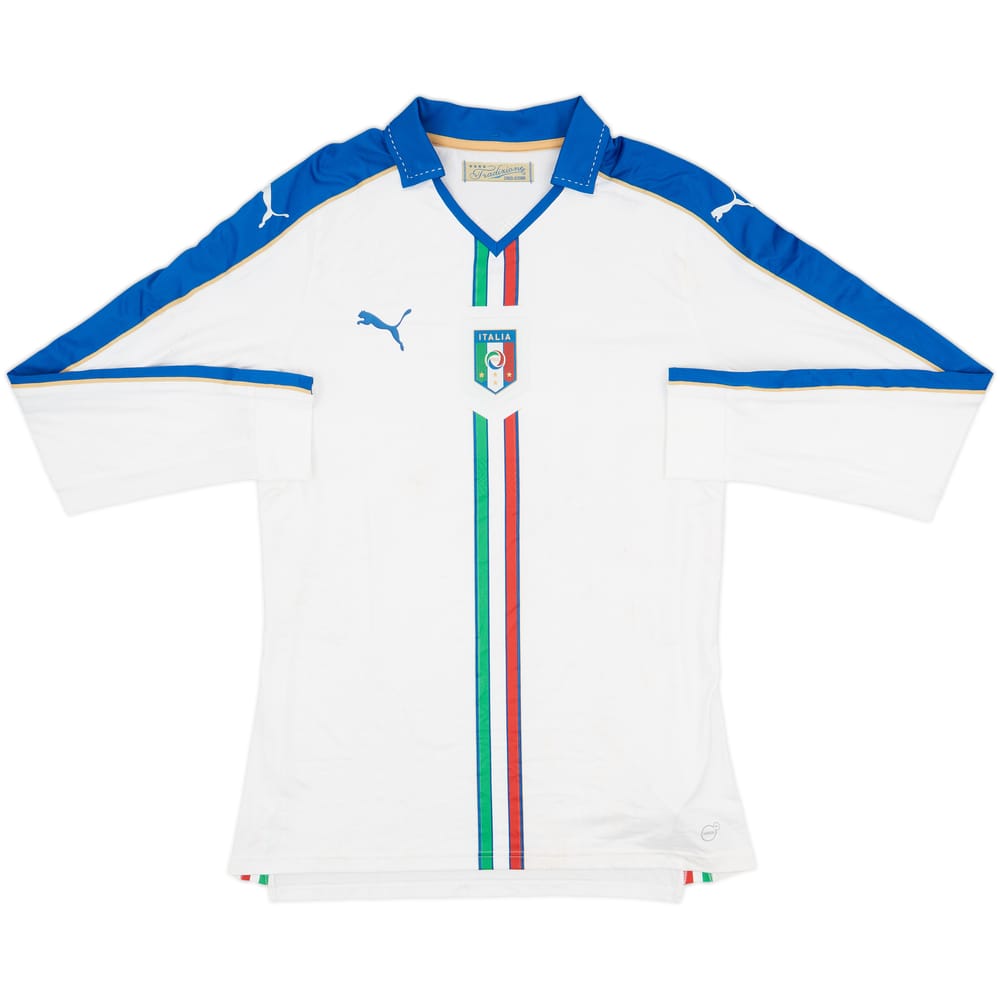 2016-17 Italy Player Issue Away L/S Shirt - 5/10 - (XXL)