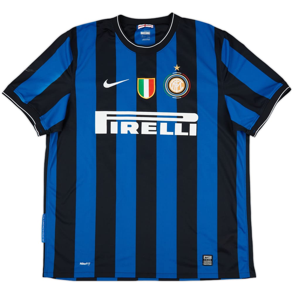 2009-10 Inter Milan Home Shirt #10 - 5/10 - (XL)