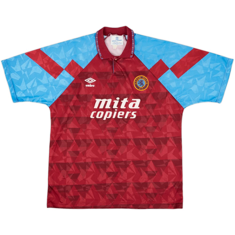 1990-92 Aston Villa Home Shirt - 8/10 - (XL)