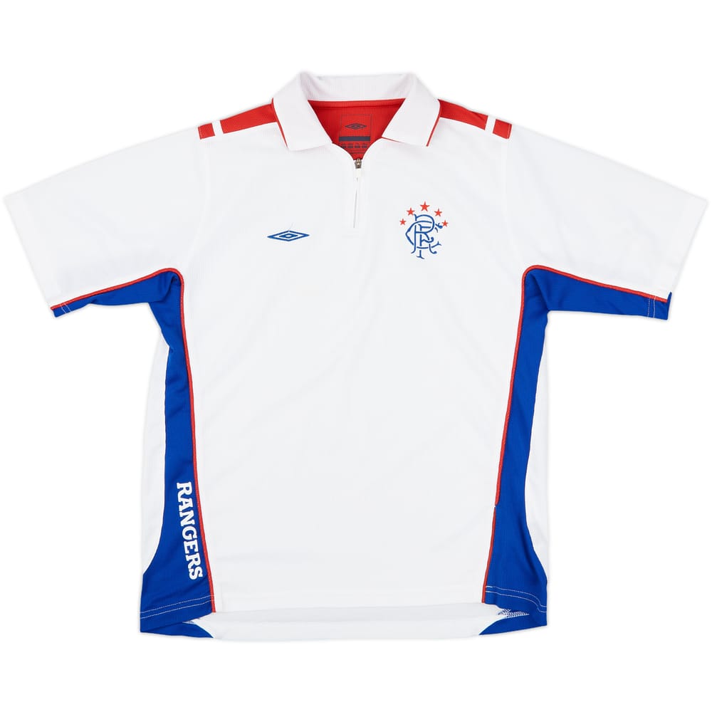 2006-07 Rangers Umbro 1/4 Zip Training Shirt - 8/10 - (XL.Boys)