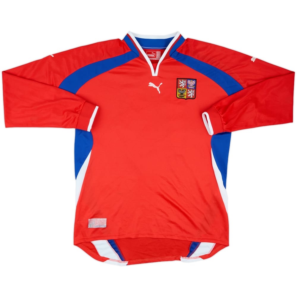 2000-02 Czech Republic Home L/S Shirt #16 - 6/10 - (XL)
