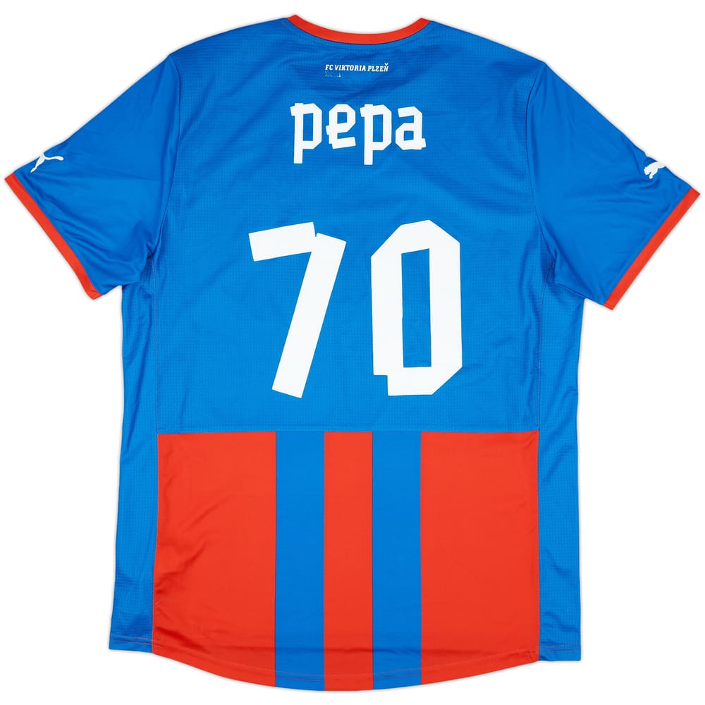 2011-12 FC Viktoria Plzen Home Shirt Pepa #70 - 8/10 - (XL)