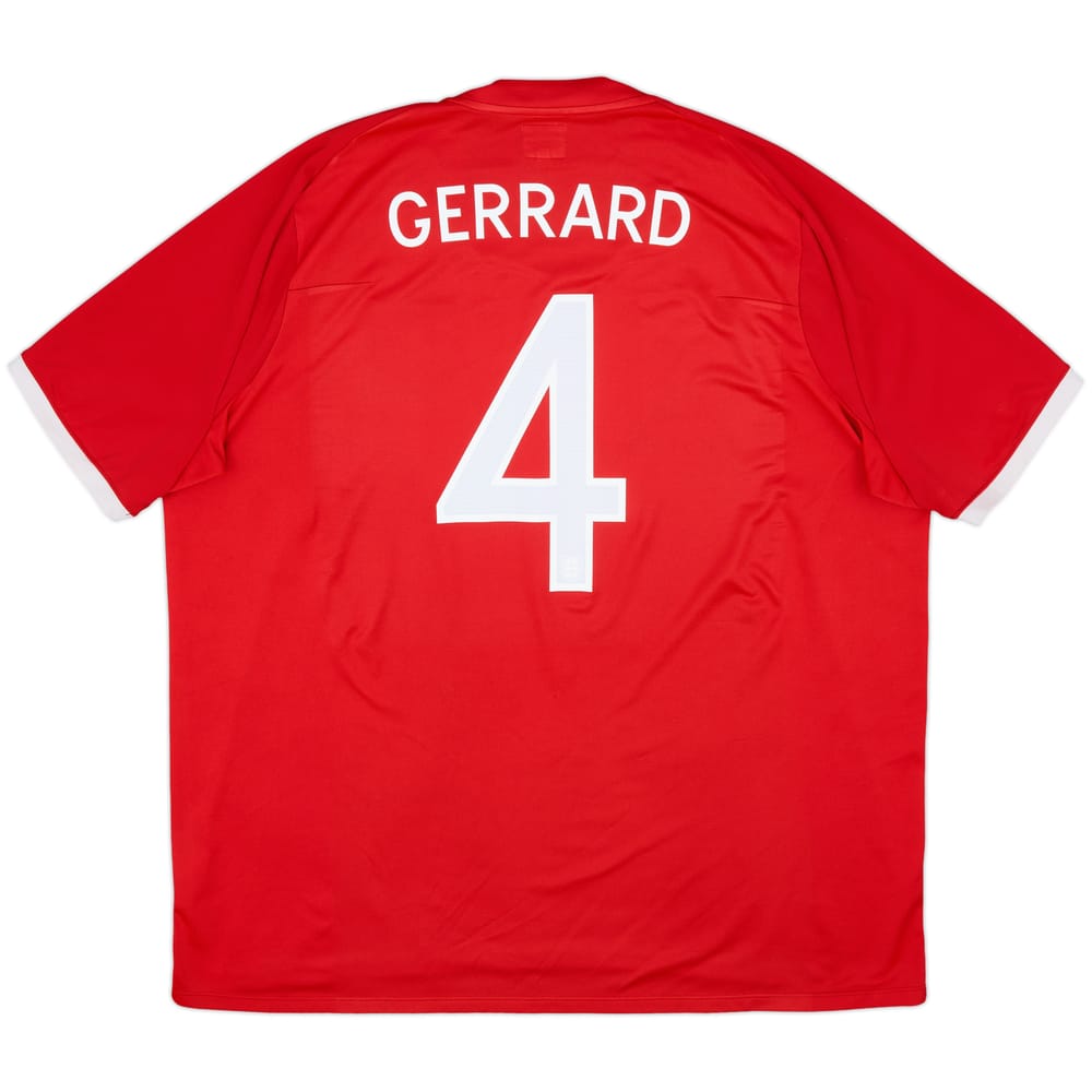 2010-11 England Away Shirt Gerrard #4 - 5/10 - (3XL)