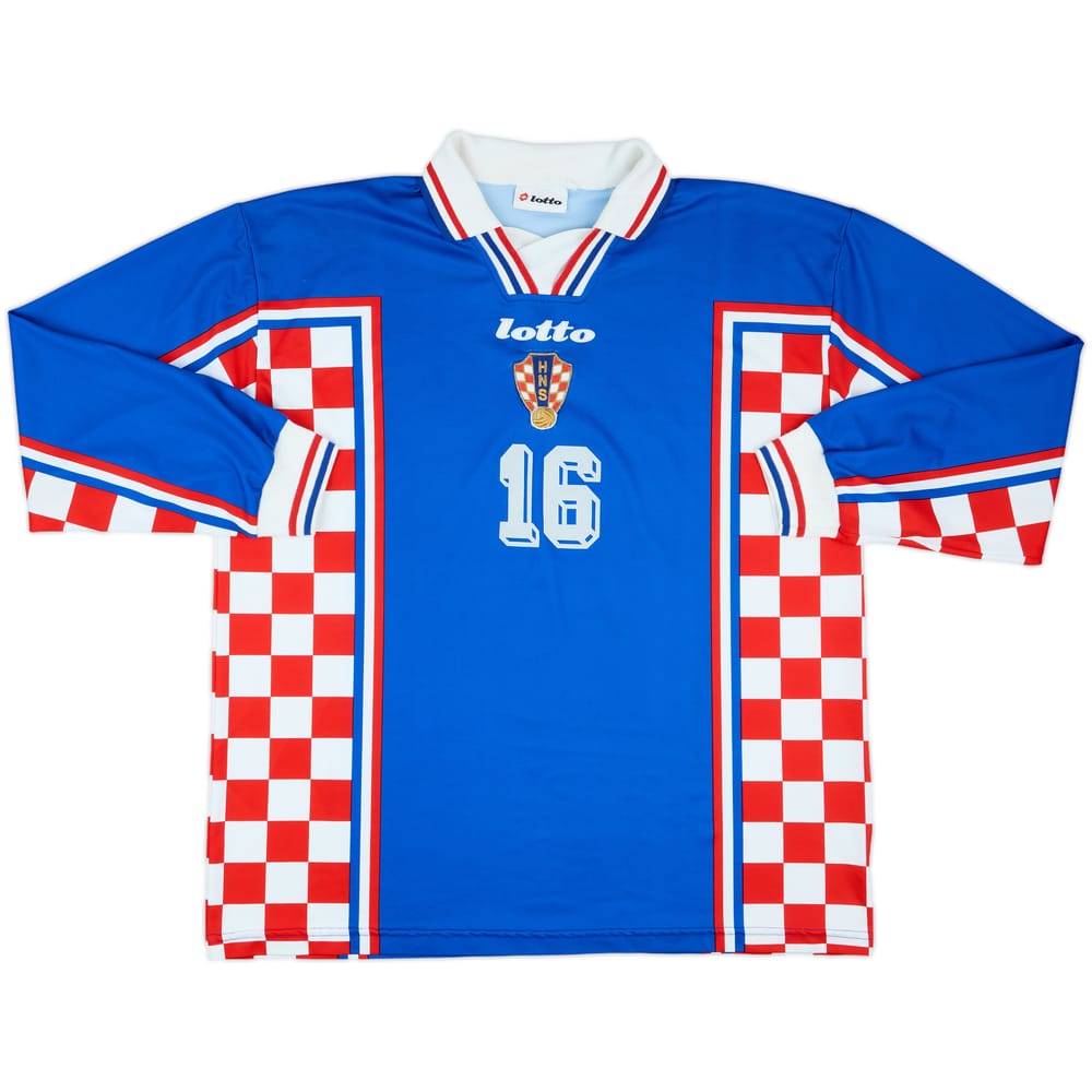 1998-01 Croatia Match Issue Away L/S Shirt #16
