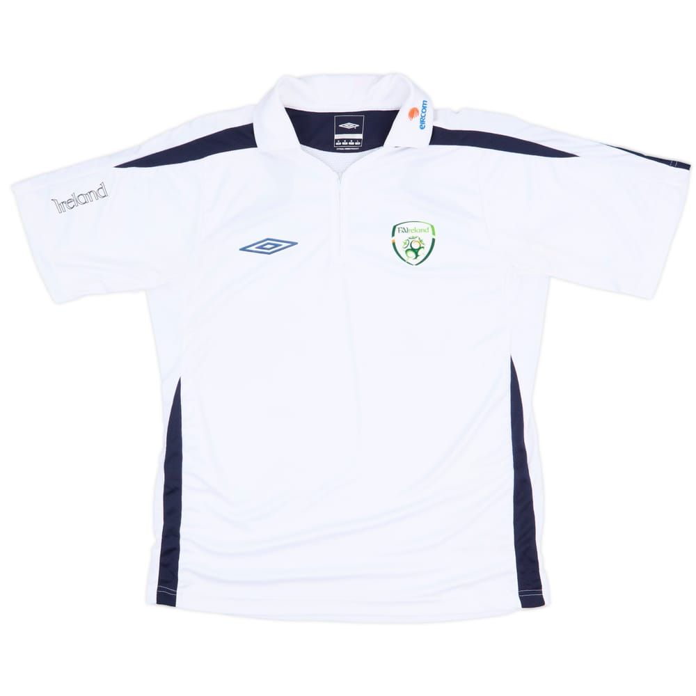 2007-08 Ireland Umbro 1/4 Zip Polo Shirt - 7/10 - (M)
