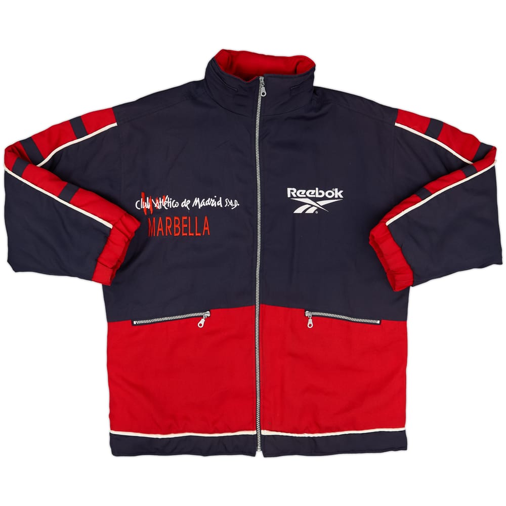 1999-00 Atletico Madrid Reebok Hooded Rain Jacket - 8/10 - (XL)