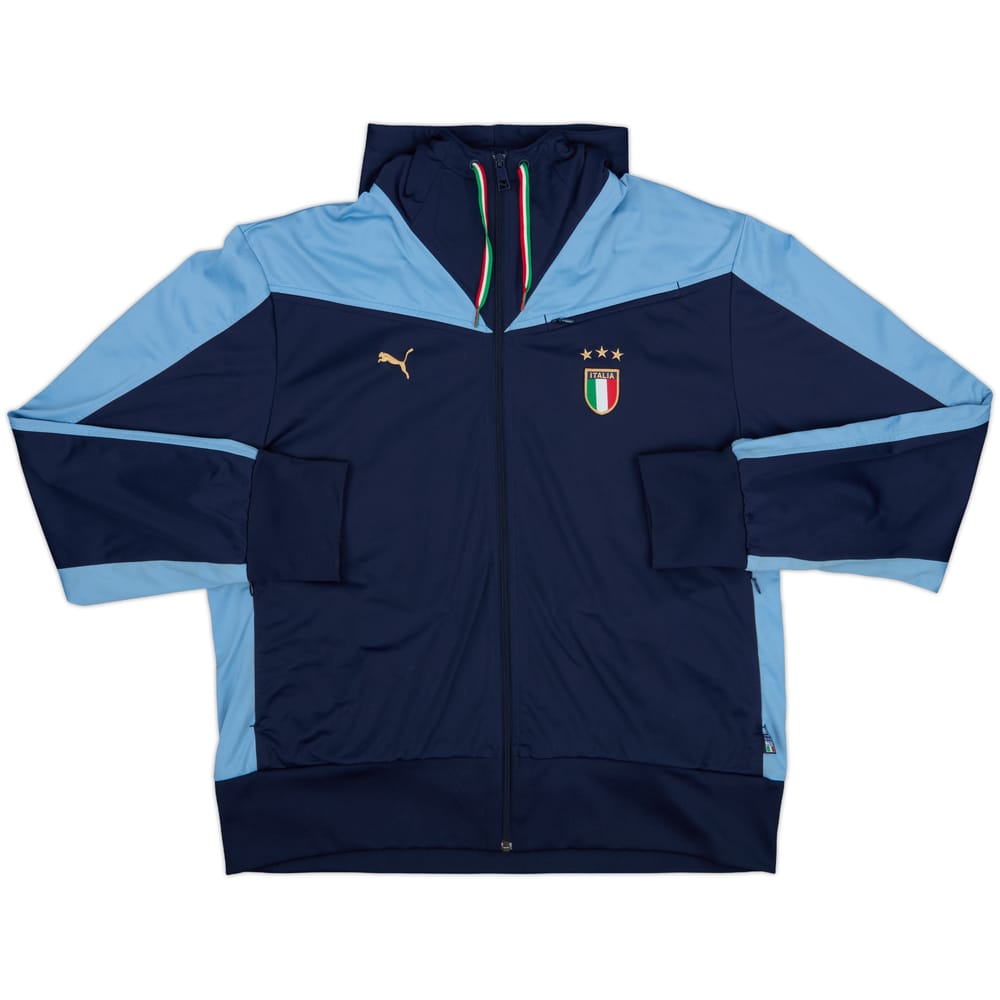 2009-10 Italy Puma Hooded Track Jacket - 8/10 - (XL)