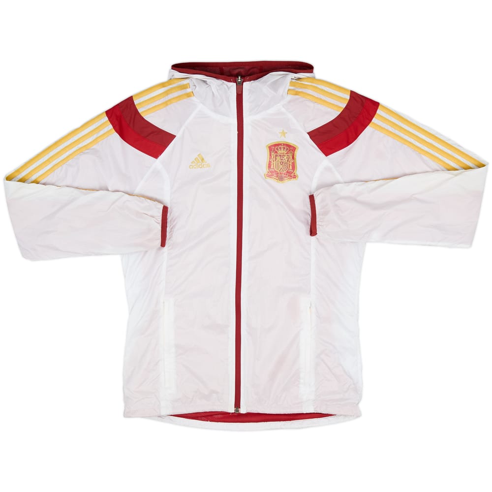 2014-15 Spain adidas Hooded Rain Jacket - 7/10 - (S)