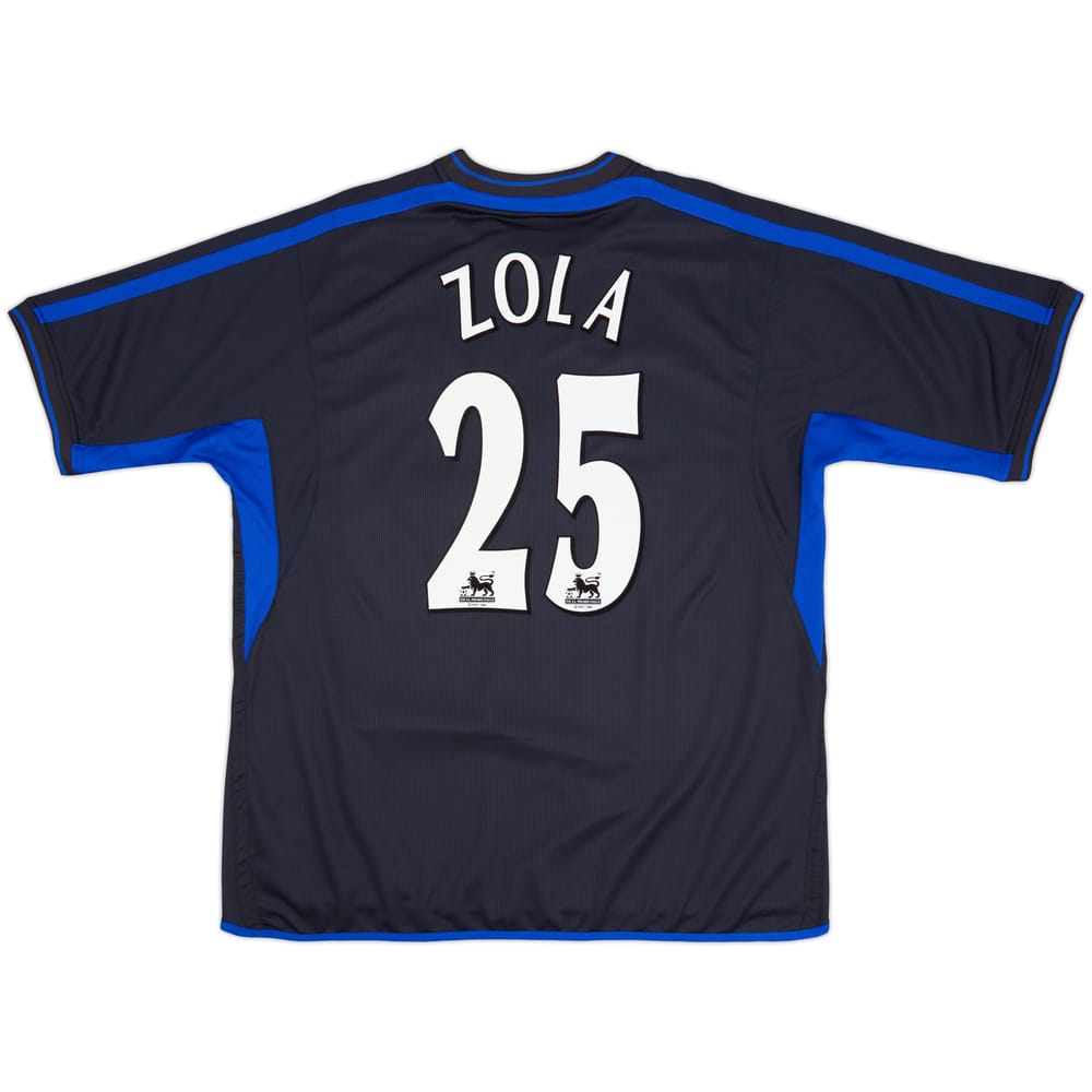 2002-04 Chelsea Away Shirt Zola #25 - 8/10 - (XXL)