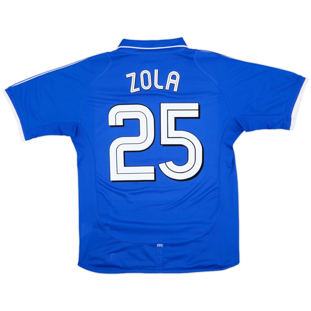 2001-03 Chelsea Home Shirt Zola #25 - 8/10 - (M)