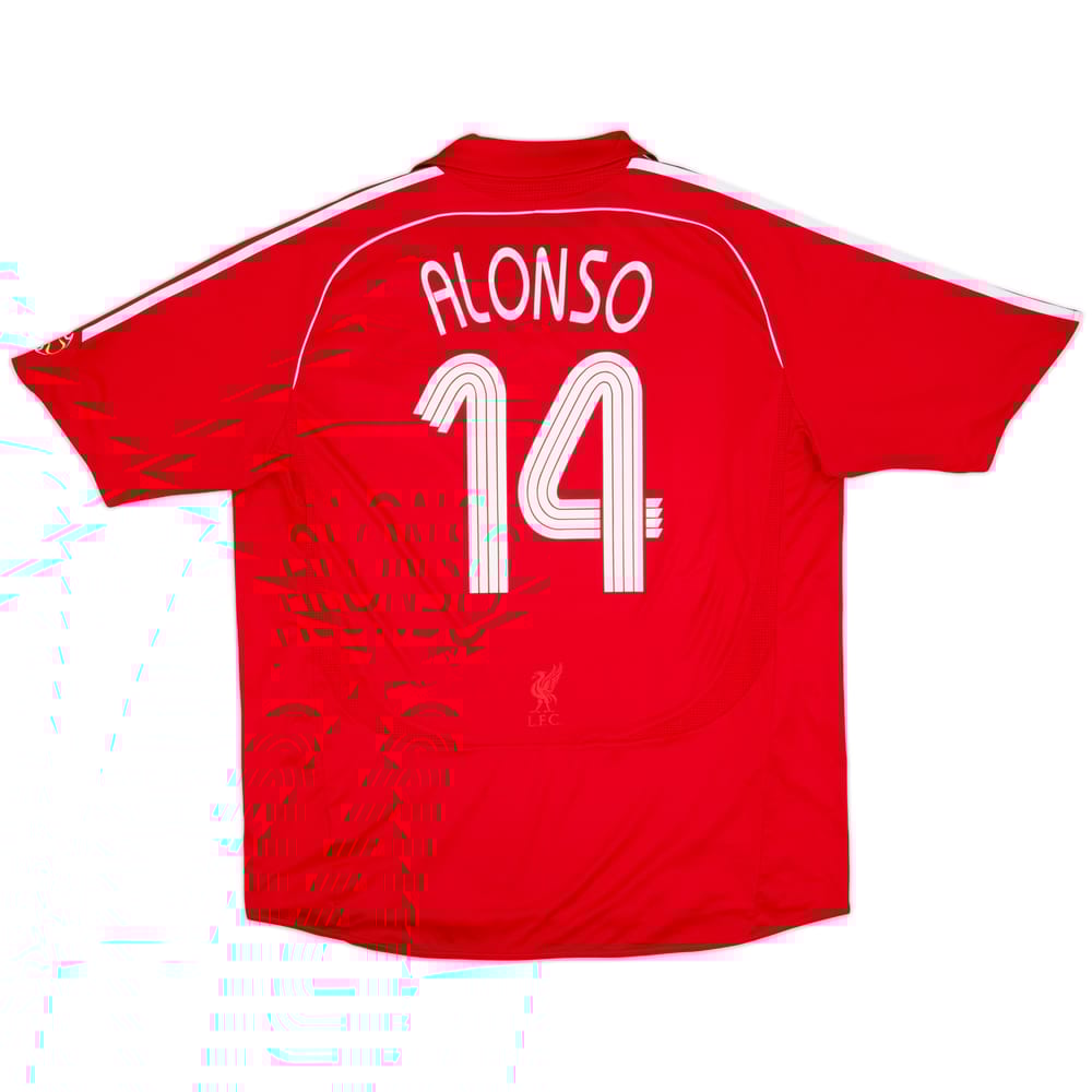 2006-08 Liverpool Home Shirt Alonso #14 - 5/10 - (XXL)