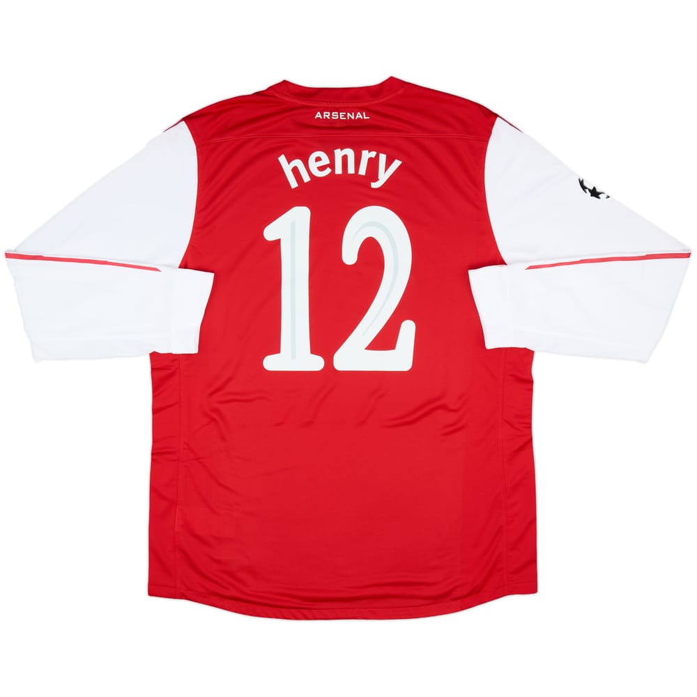 2011-12 Arsenal Home L/S Shirt Henry #12 (XXL)