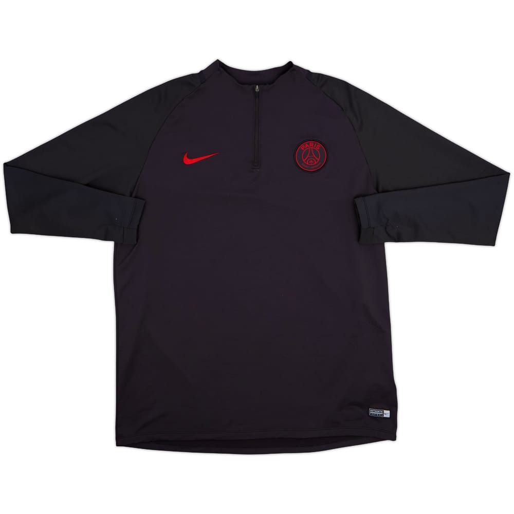 2019-20 Paris Saint-Germain Nike 1/4 Zip Training Top - 9/10 - (XL)