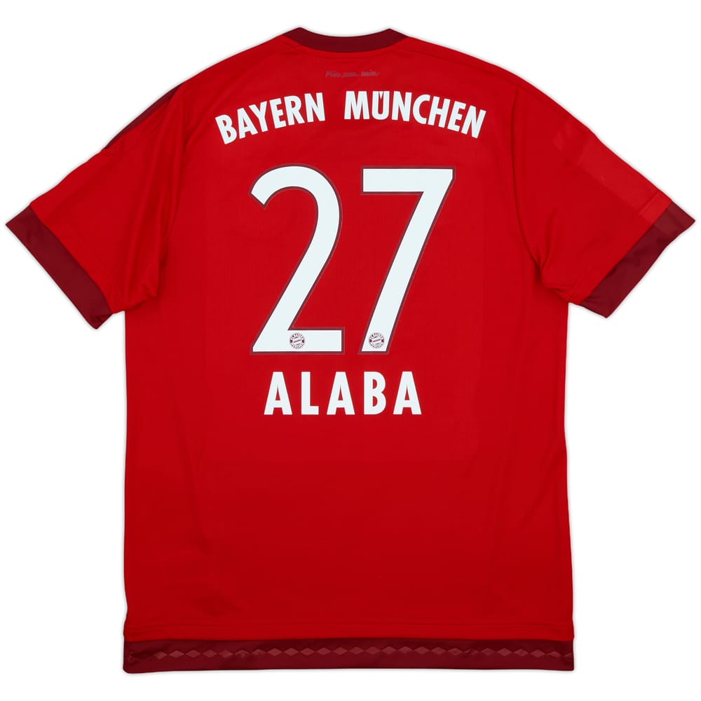 2015-16 Bayern Munich Home Shirt Alaba #27 - 10/10 - (L)