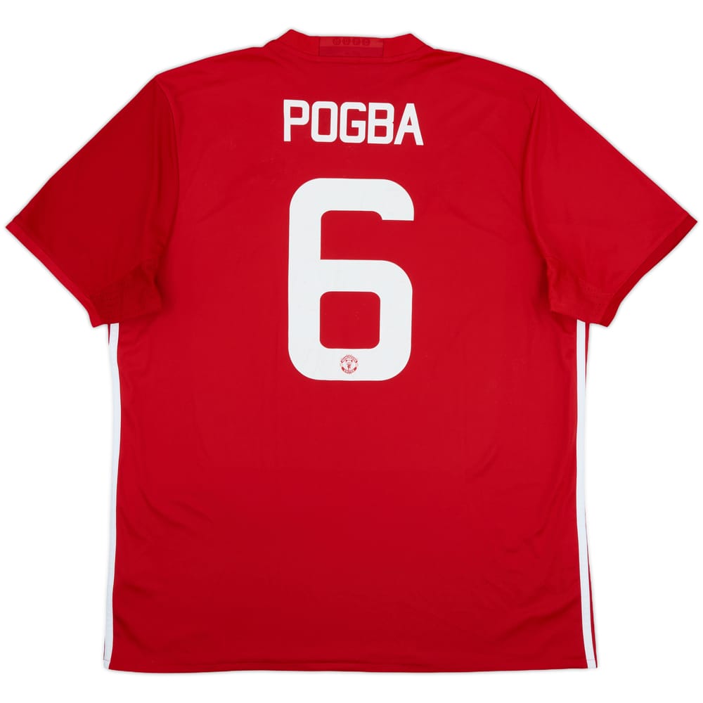 2016-17 Manchester United Home Shirt Pogba #6 - 6/10 - (XL)