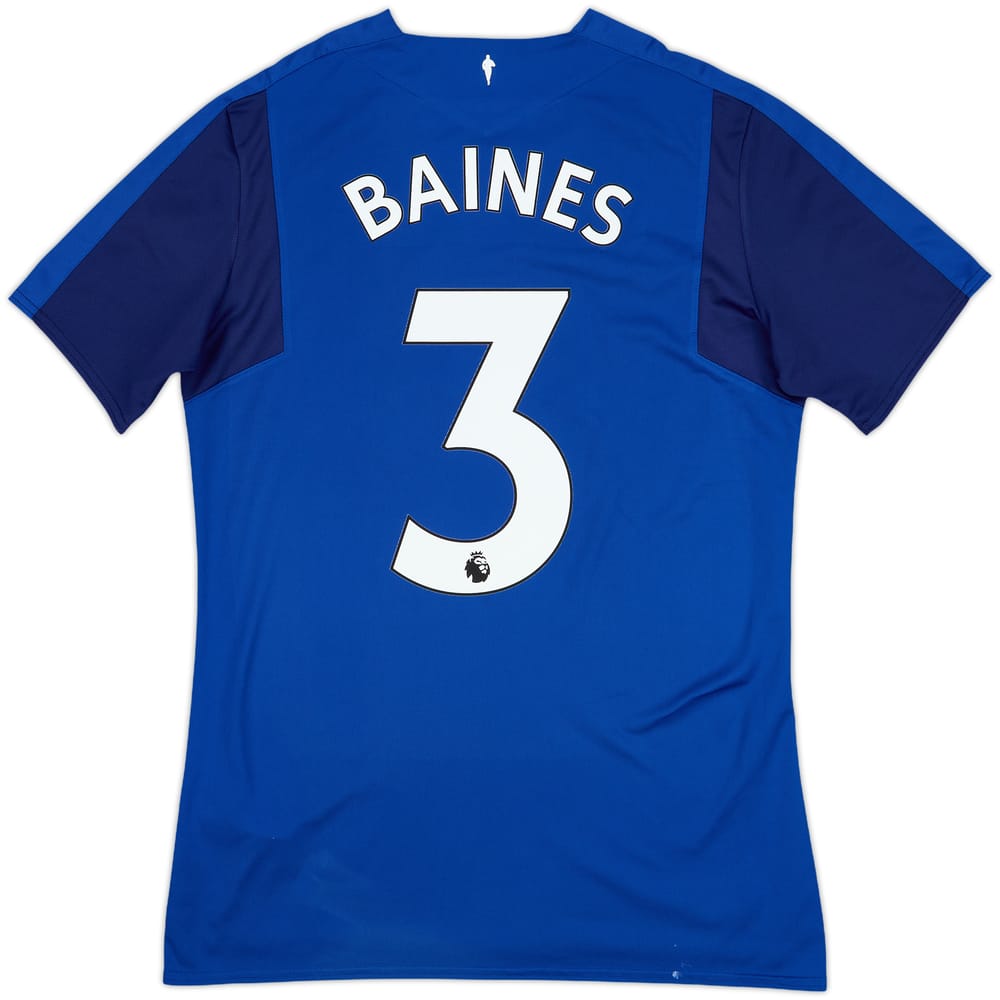 2017-18 Everton Home Shirt Baines #3 - 8/10 - (M)