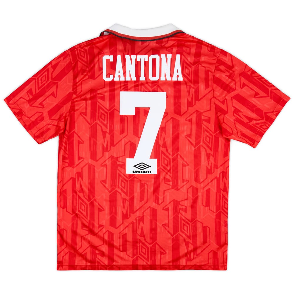1992-94 Manchester United Home Shirt Cantona #7 - 8/10 - (L)