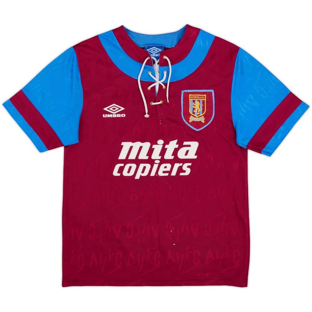 1992-93 Aston Villa Home Shirt #5 - 8/10 - (S)