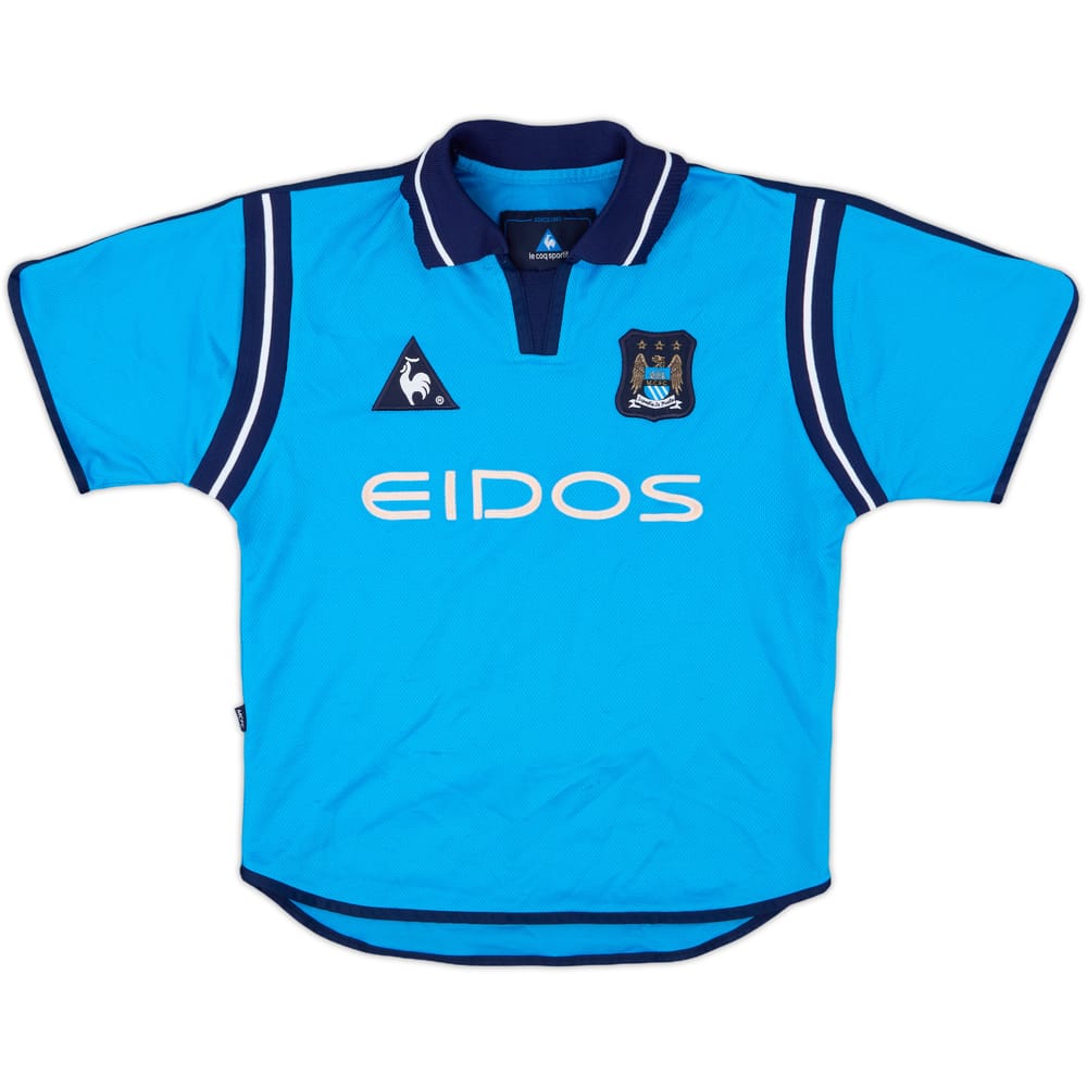2001-02 Manchester City Home Shirt - 8/10 - (S.Boys)