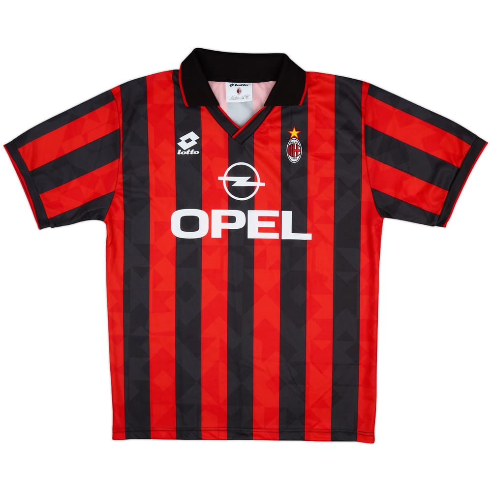 1995-96 AC Milan Basic Home Shirt - 8/10 - (XL)