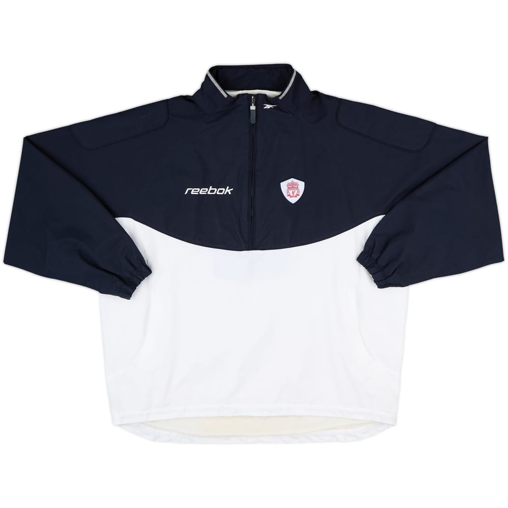 2001-02 Liverpool Reebok 1/2 Zip Track Jacket - 7/10 - (XL)