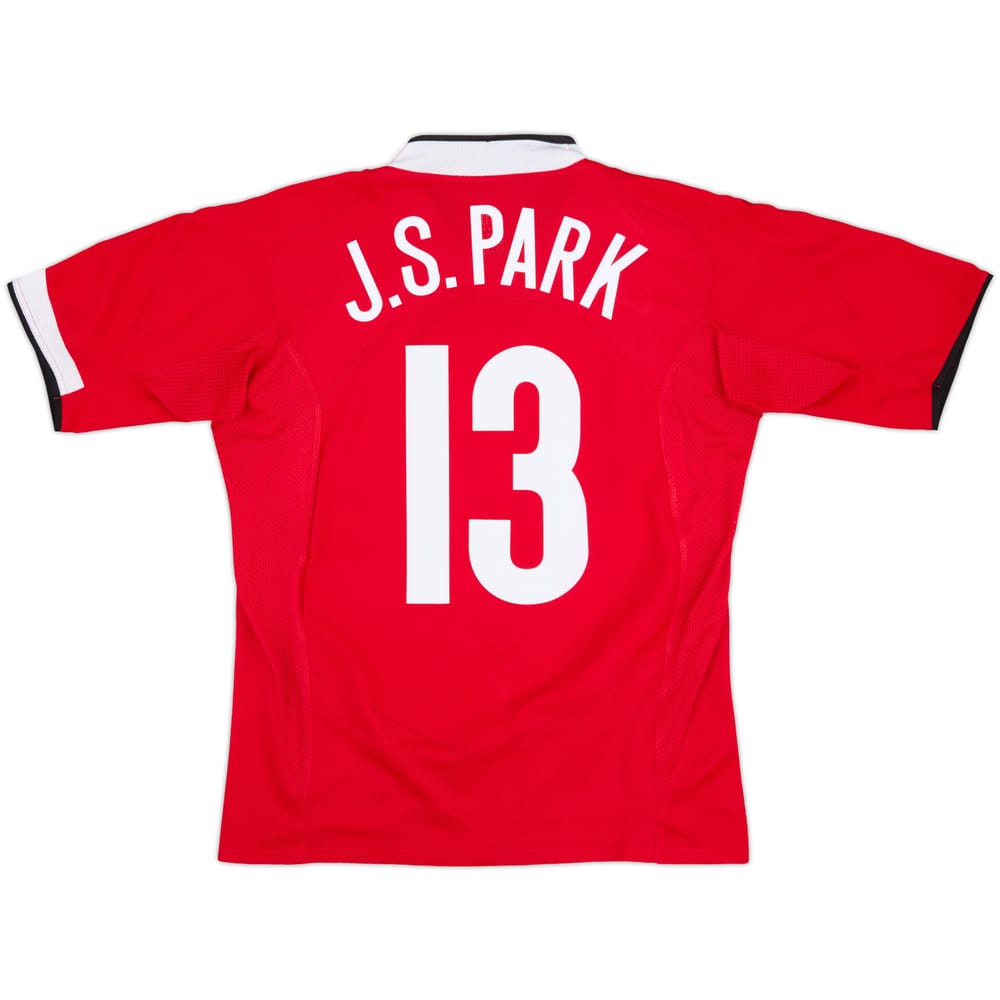 2004-06 Manchester United Home Shirt J.S.Park #13 - 8/10 - (M)