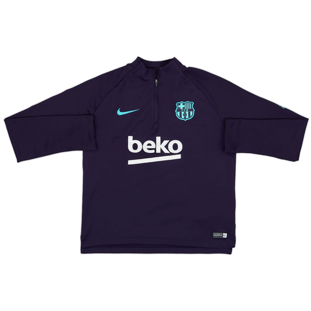 2018-19 Barcelona Nike 1/4 Zip Training Top - 5/10 - (L.Boys)