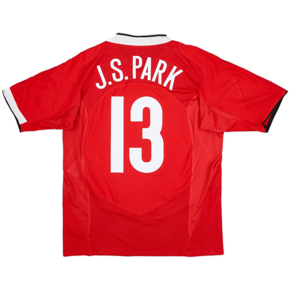 2004-06 Manchester United Home Shirt J.S.Park #13 - 8/10 - (M)