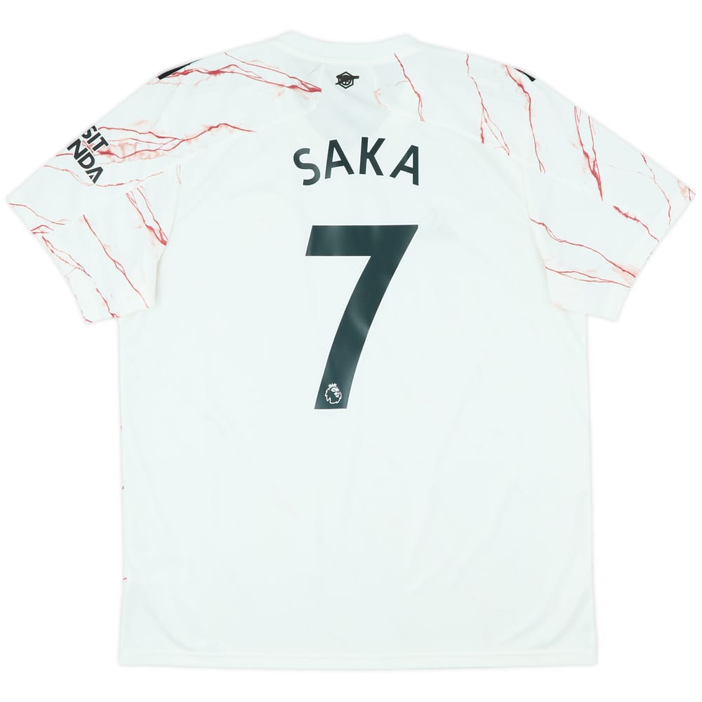 2020-21 Arsenal Away Shirt Saka #7 - 8/10 - (XL)