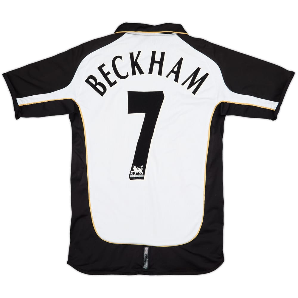 2001-02 Manchester United Centenary Away/Third Shirt Beckham #7 - 7/10 - (L.Boys)