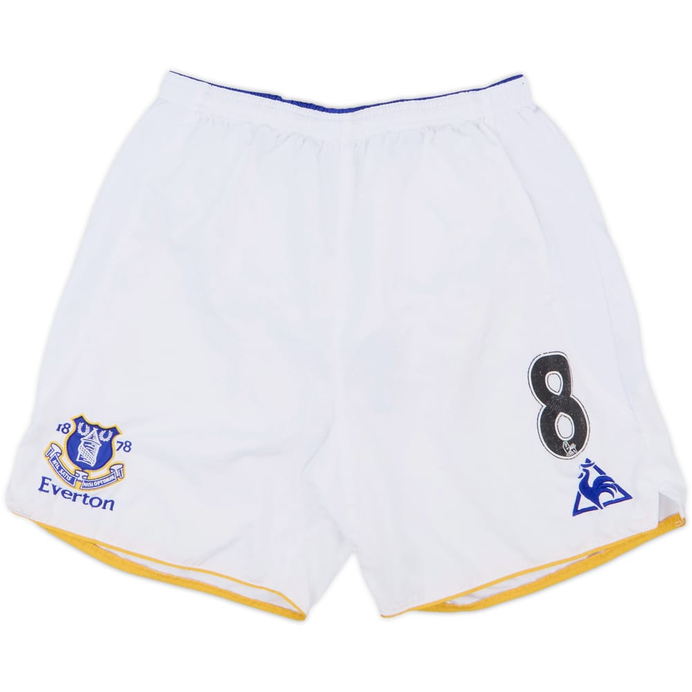2011-12 Everton Player Issue Home Shorts #8 - 7/10 - (M)