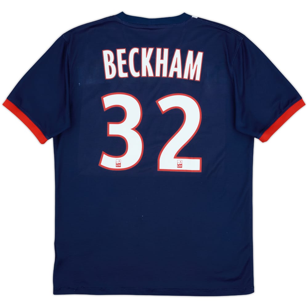 2013-14 Paris Saint-Germain Home Shirt Beckham #32 - 6/10 - (M)