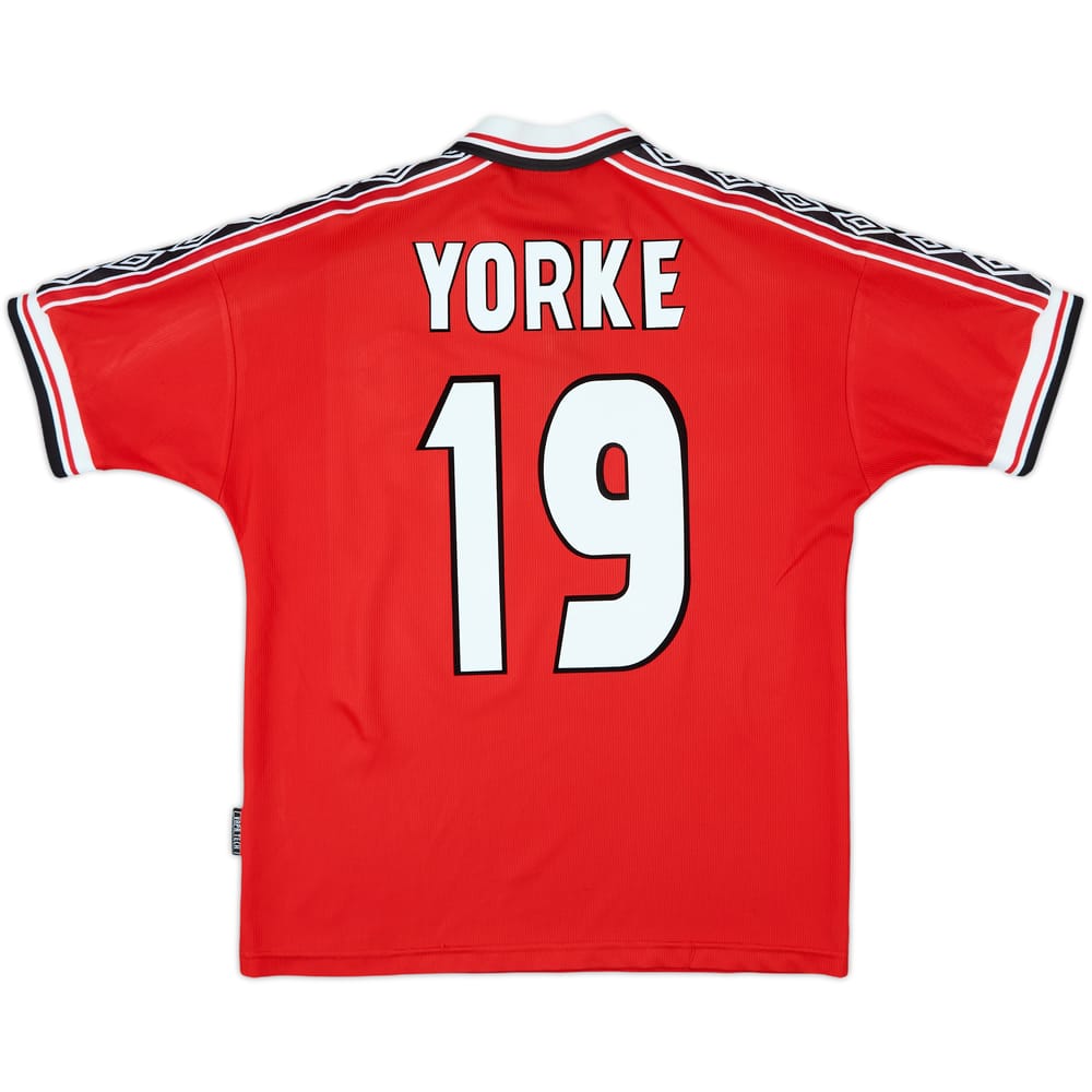 1998-00 Manchester United Home Shirt Yorke #19 - 9/10 - (M)