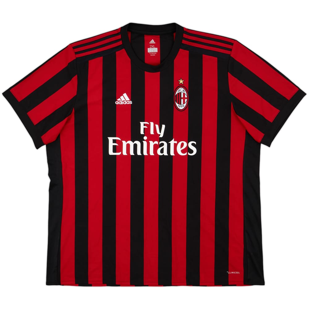 2017-18 AC Milan Home Shirt - 9/10 - (XXL)