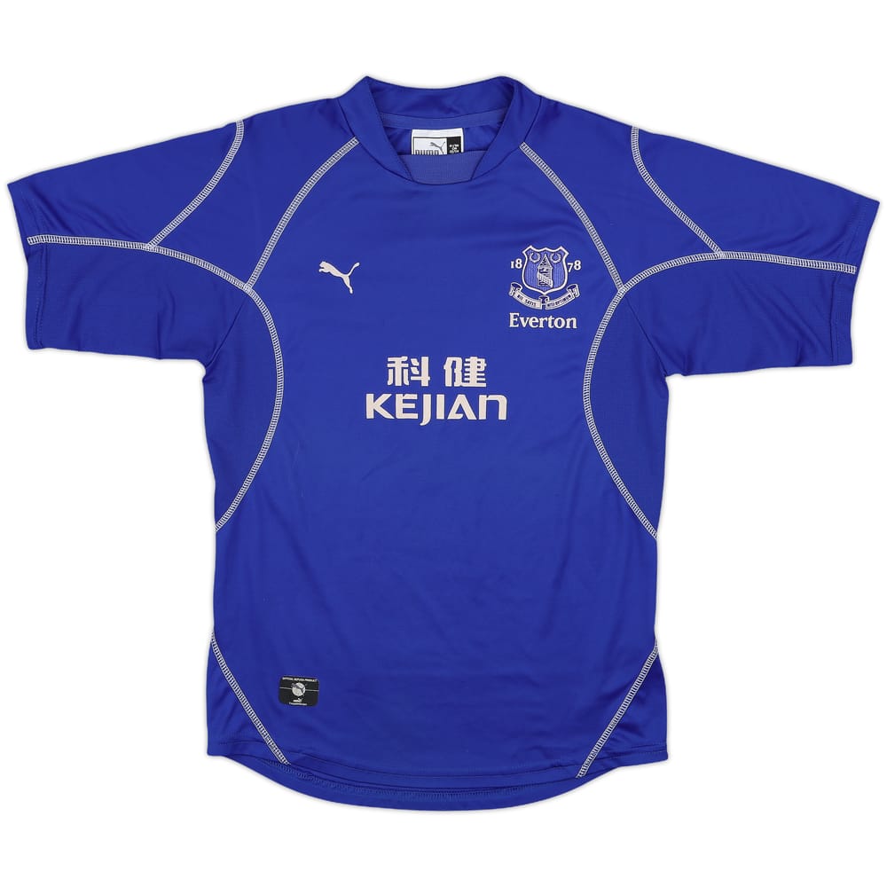 2002-03 Everton Home Shirt - 8/10 - (XL.Boys)