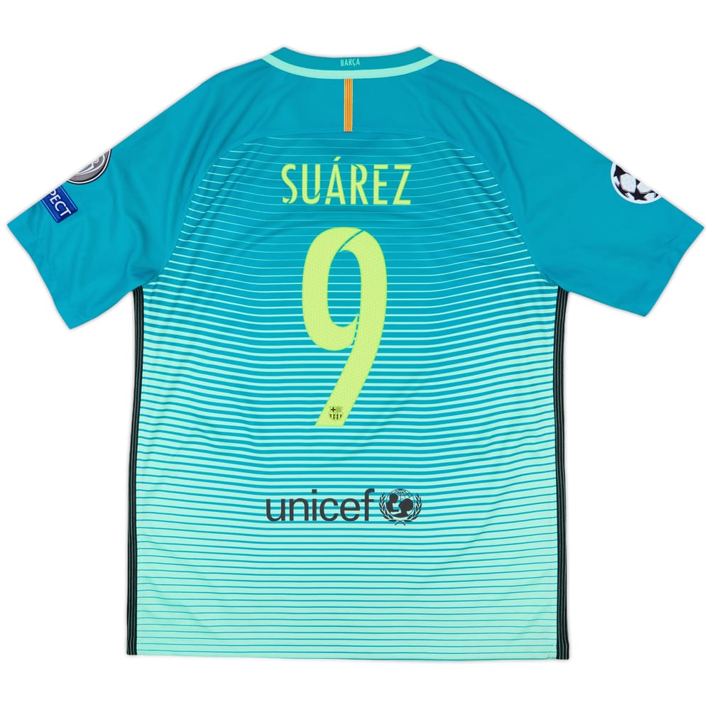 2016-17 Barcelona Third Shirt Suarez #9 - 10/10 - (L)