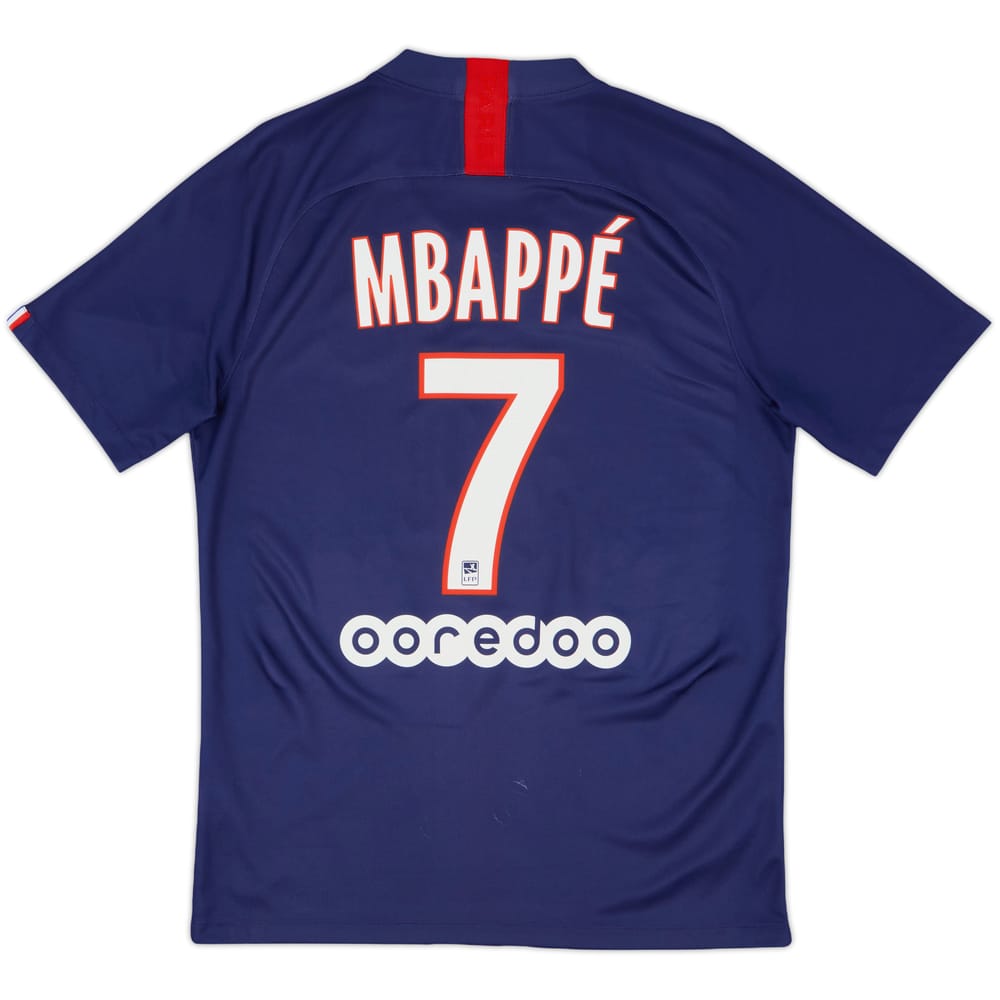 2019-20 Paris Saint-Germain Home Shirt Mbappe #7 - 7/10 - (M)