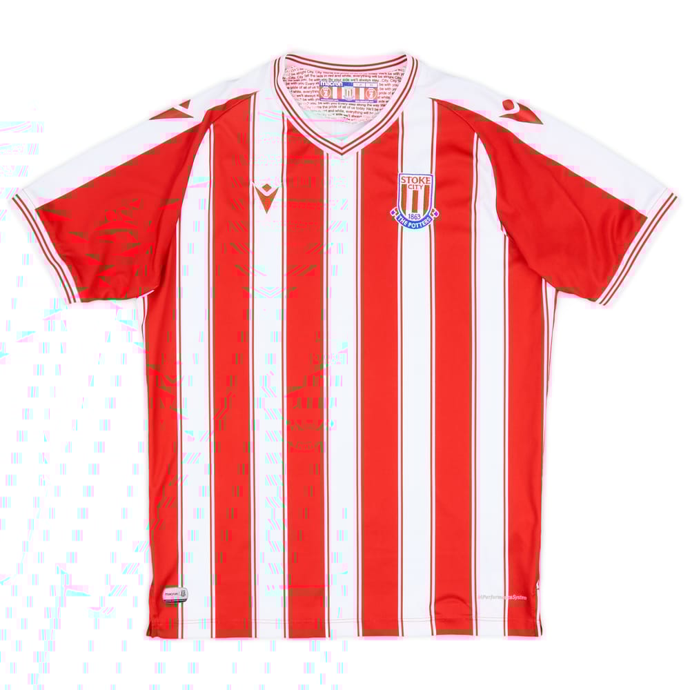 2020-21 Stoke City Home Shirt - 7/10 - (L.Boys)