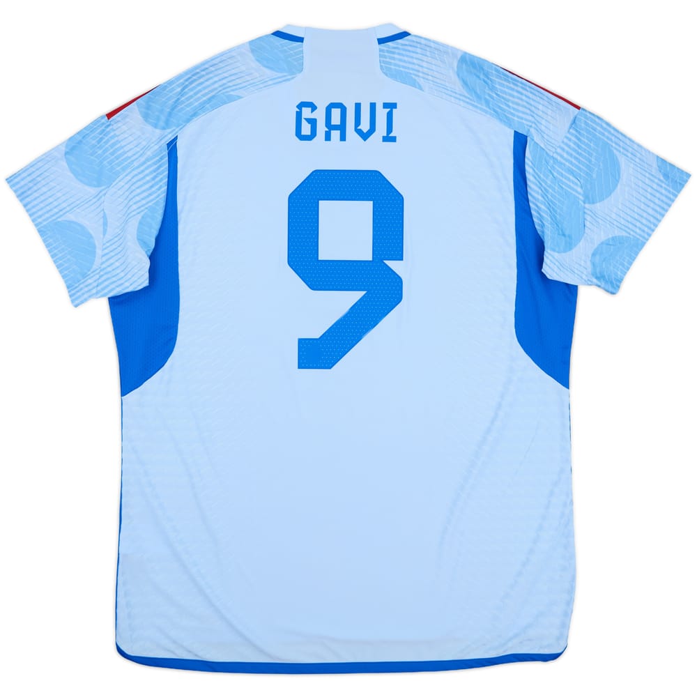 2022-23 Spain Authentic Away Shirt Gavi #9 - 10/10 - (XL)